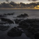 Lava rock in the morning
